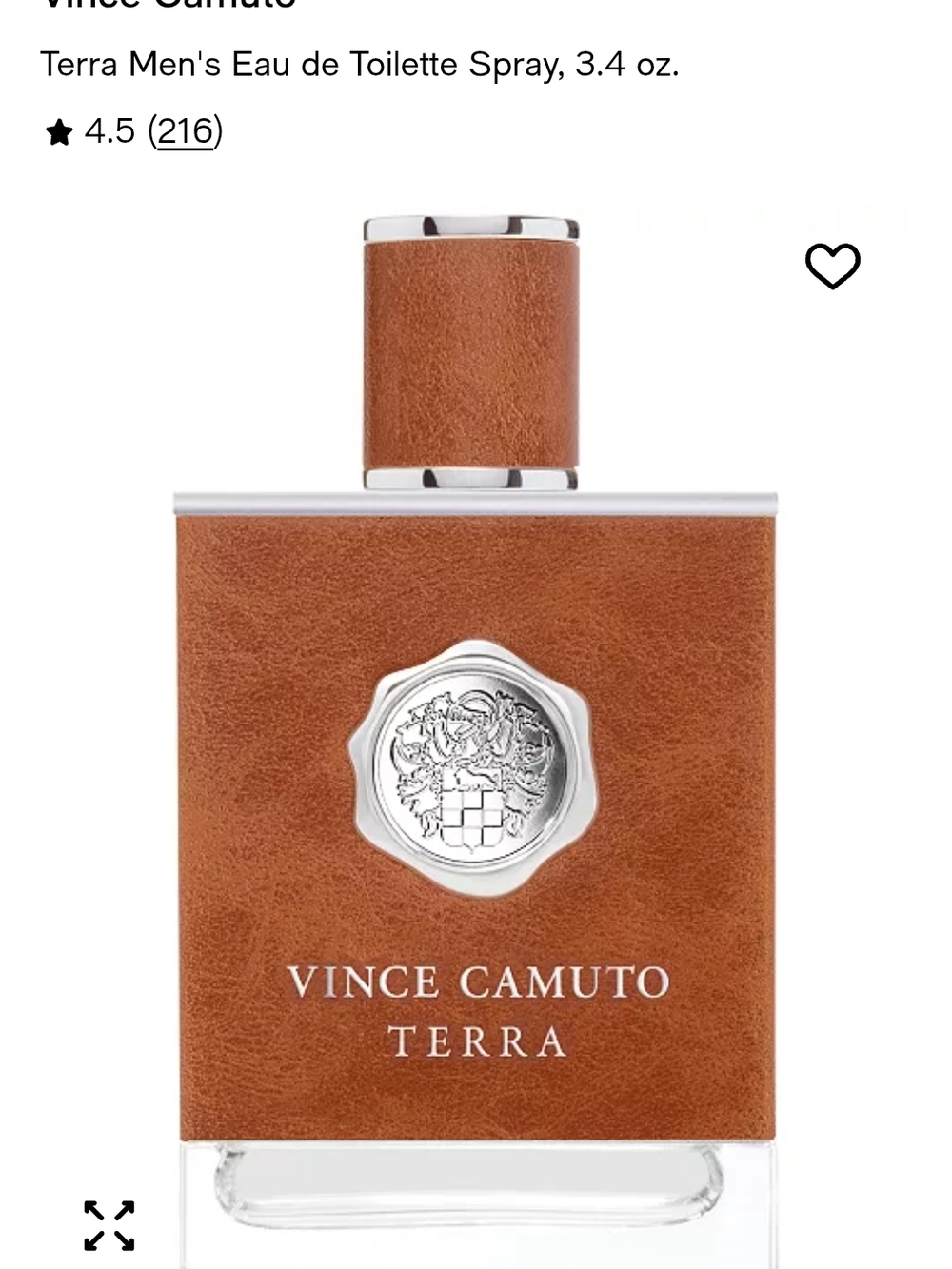 Vince Camuto MEN  "TERRA" EAU DE TOILETRE SPRAY